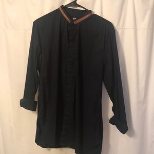 Navy Blue Dress Shirt